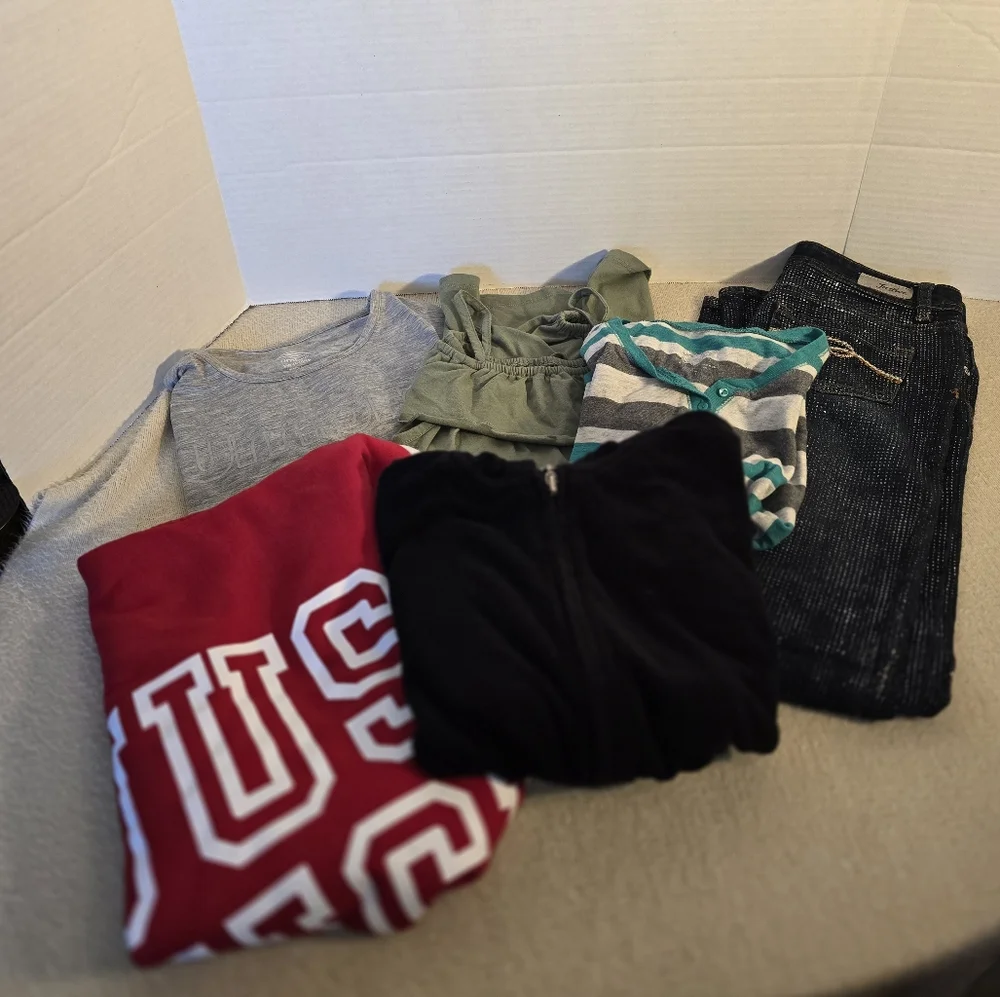 Bundle of 6 Justice/Assorted Girls size 10/12